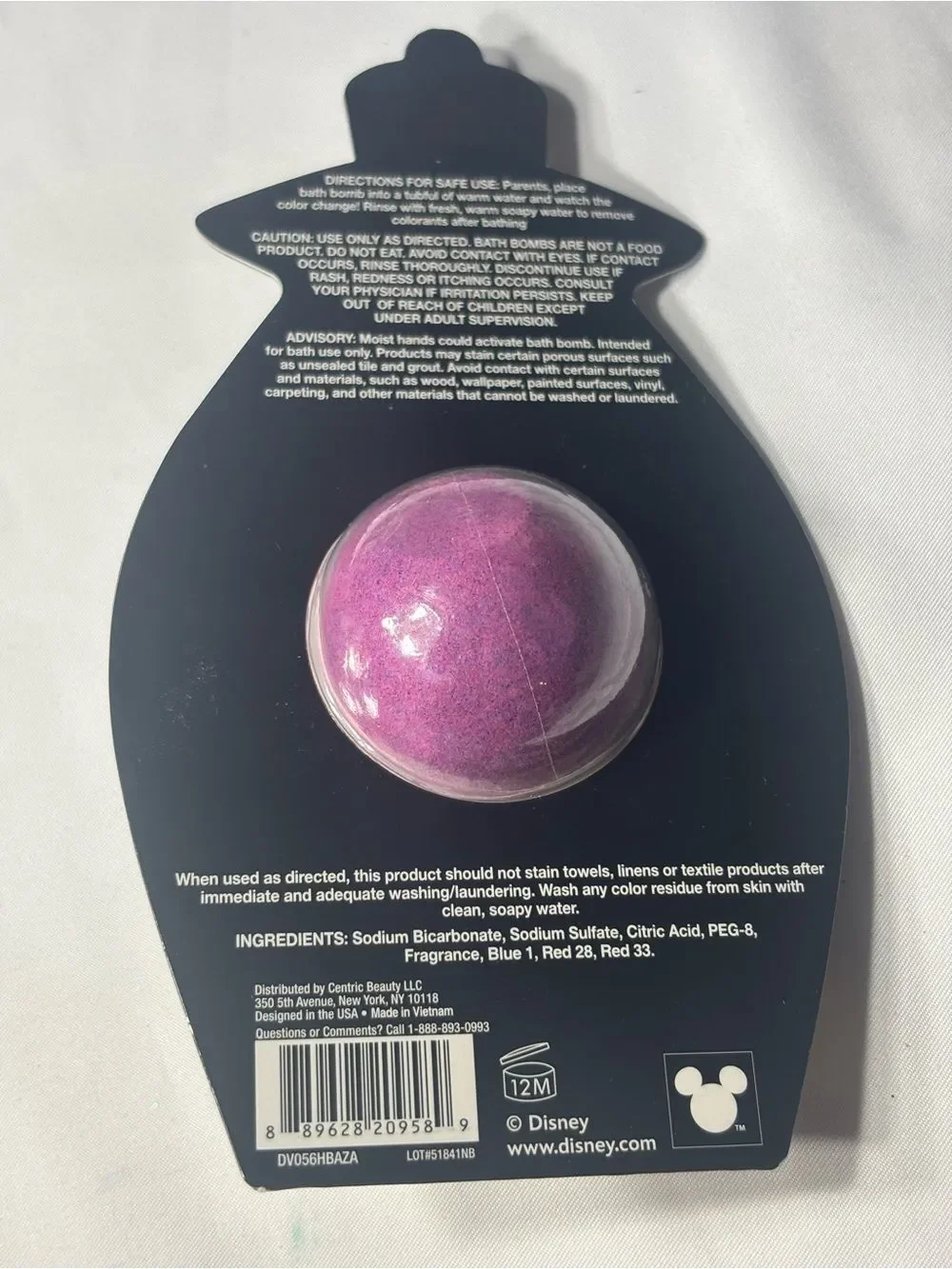 3 New Disney Villains Grape Scented Body Scrub - Purple